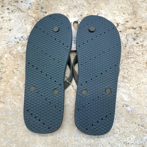 Showaflops Sandals Mens 11-12 Blue Striped Antimicrobial Slides Flip Flops - Picture 7 of 11